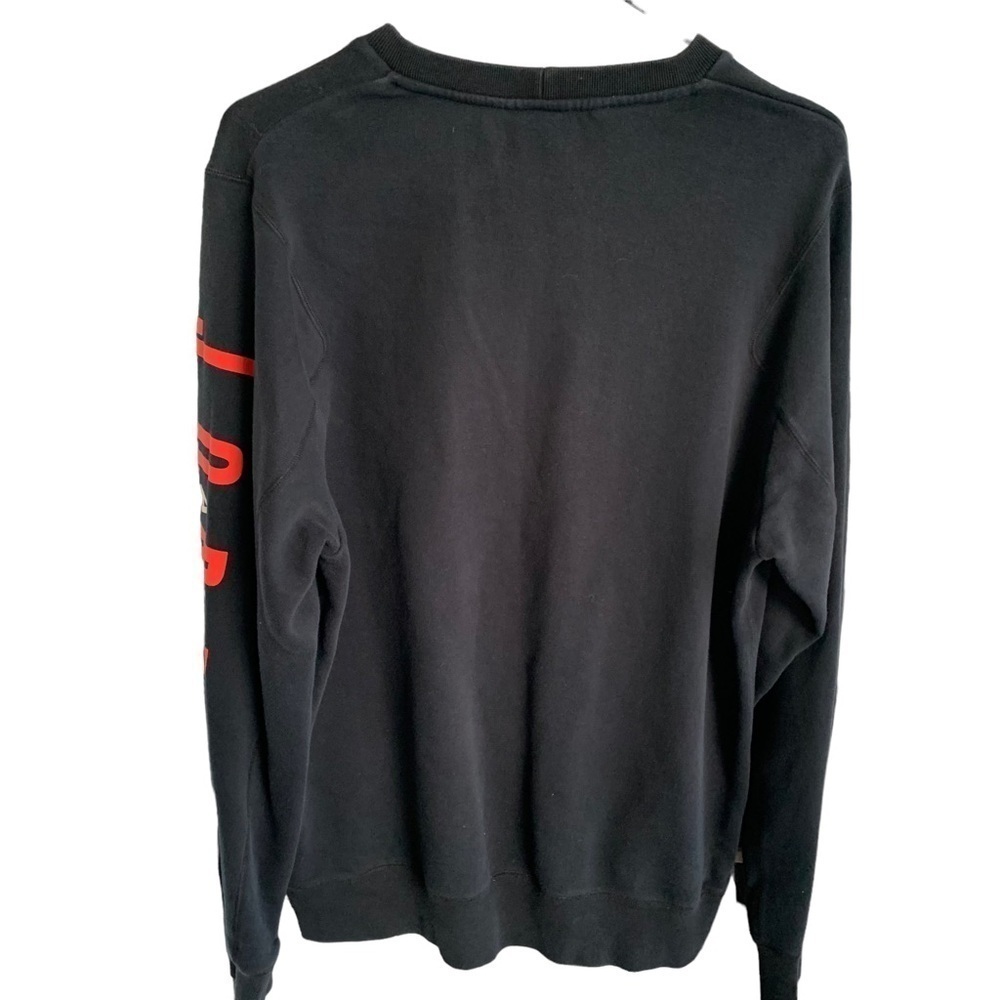 Nike Air Jordan Black Red White NBA Crewneck Sweatshirt Basketball Size Large - Picture 5 of 6